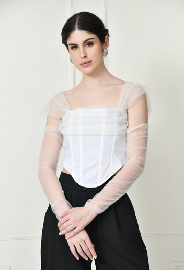 White Corset top