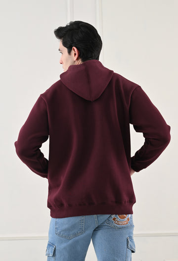 Balvick Hoodie of Wine colour