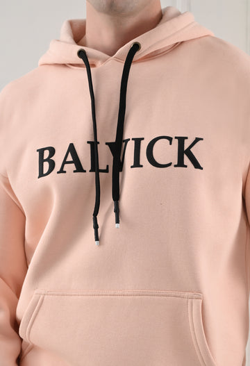 Balvick Hoodie of Beige Pink colour